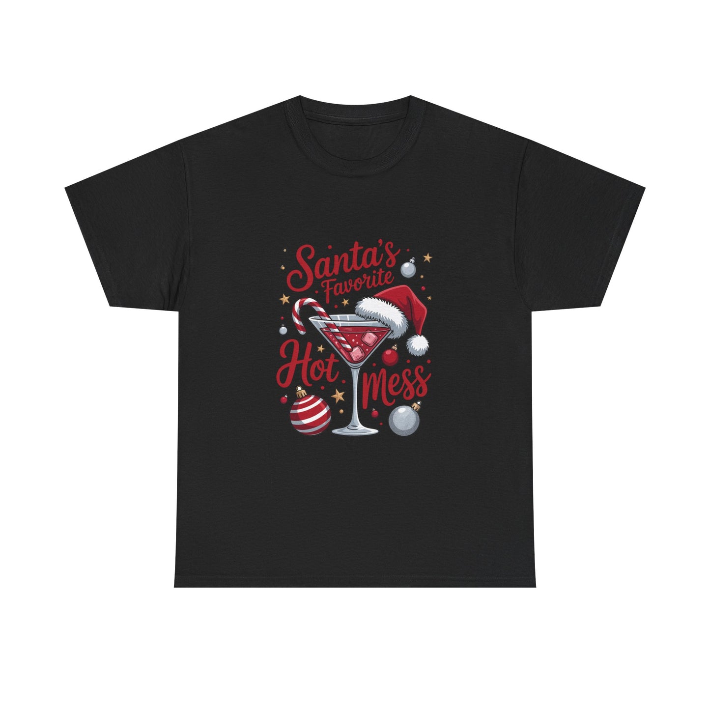 Christmas Santa's Favorite Hot Mess Tee