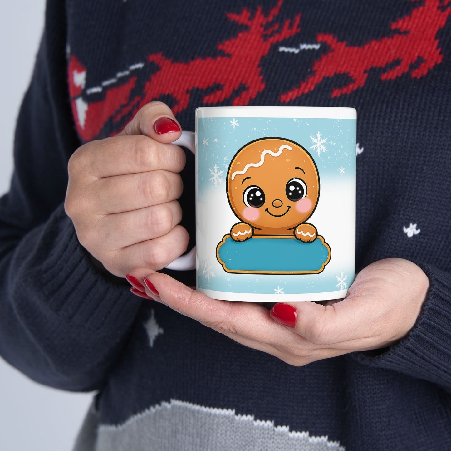 Gingerbread Baby Christmas Mug –Personalized