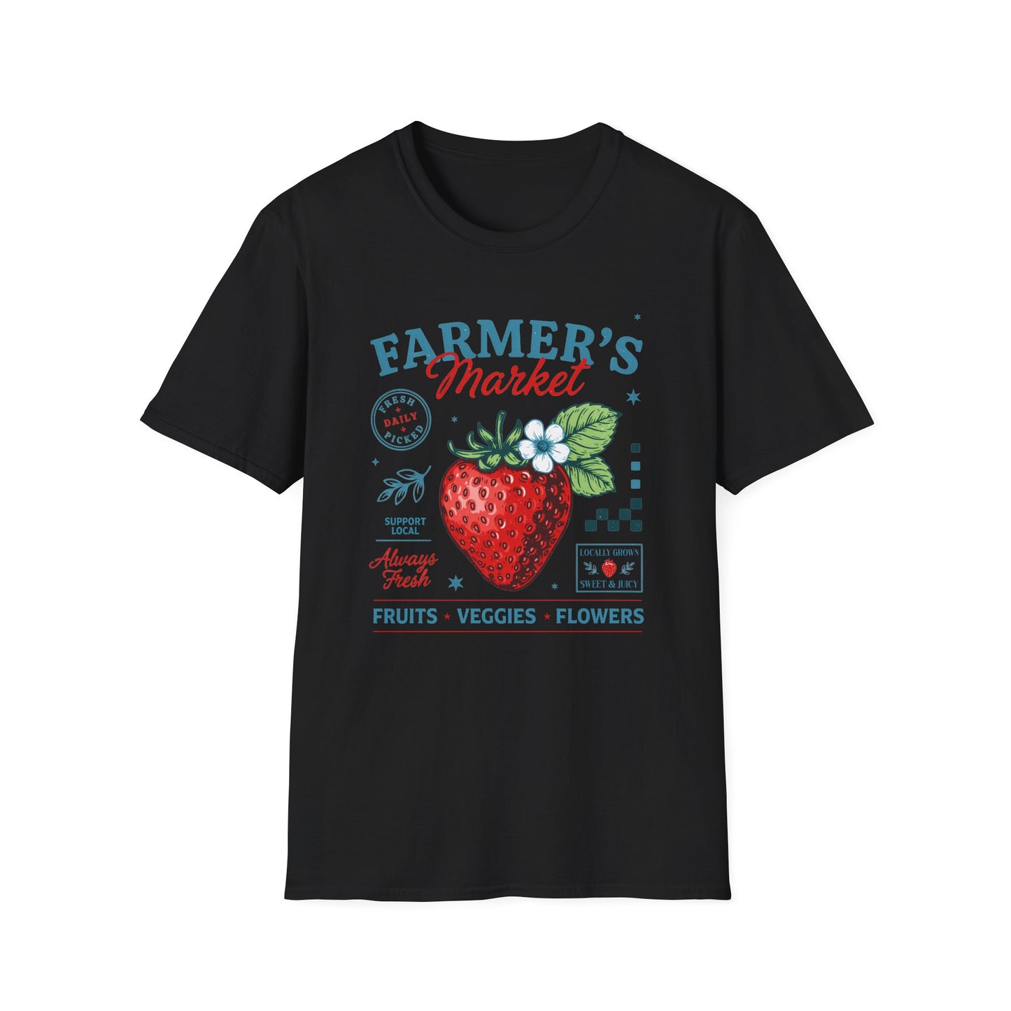 Farmer's Market Strawberry  Vintage Tee