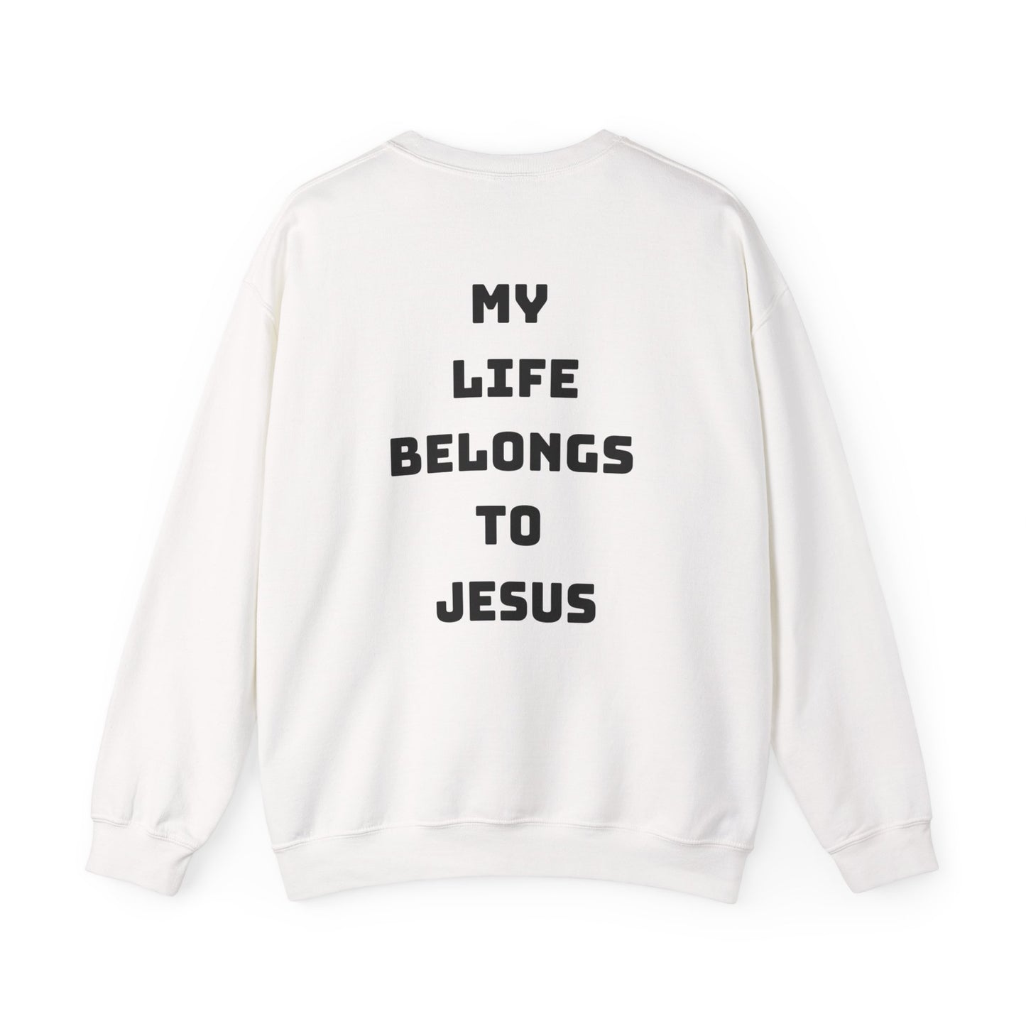 Christian Lion Sweatshirt – 'My Life Belongs to Jesus'