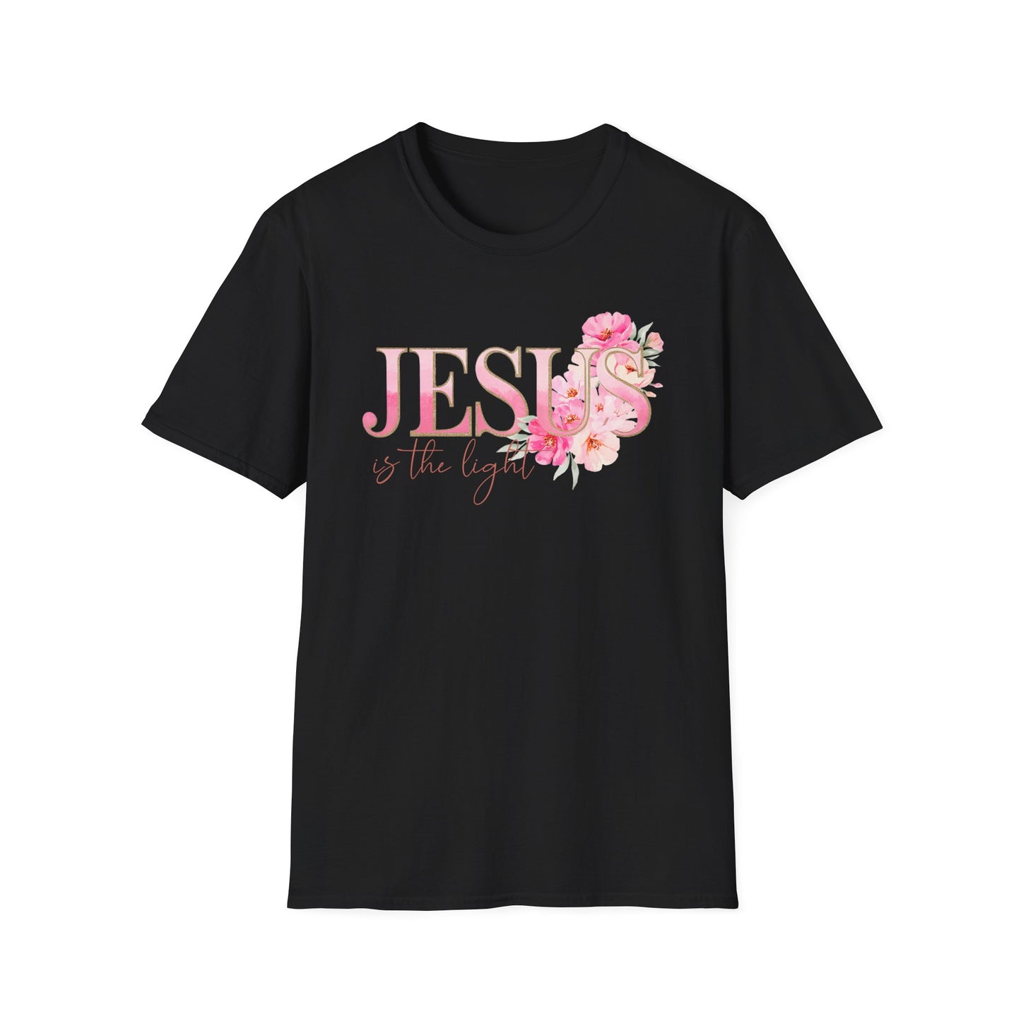 Jesus Is the Light Floral T-Shirt
