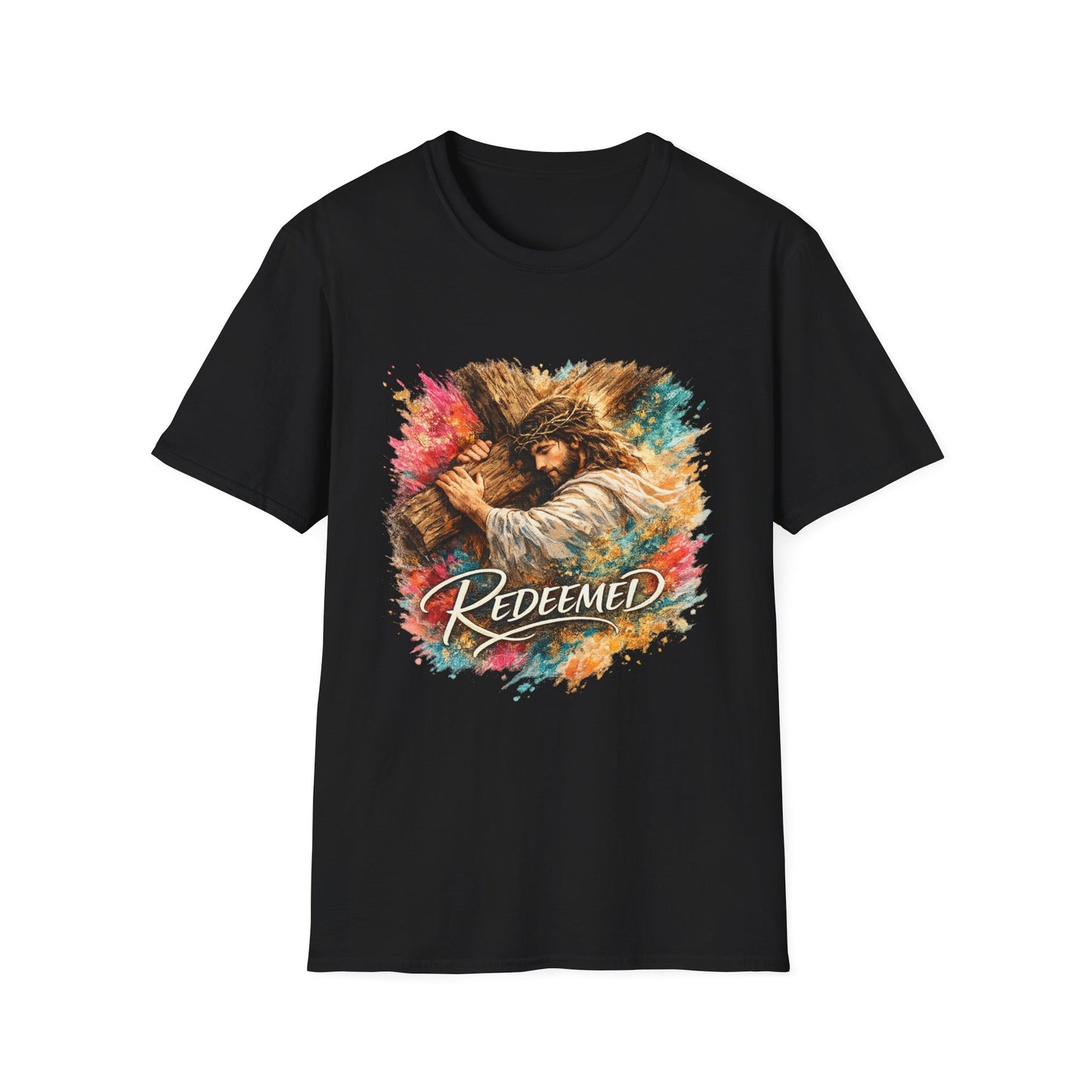 Redeemed Jesus T-Shirt — Colorful Faith Graphic Tee