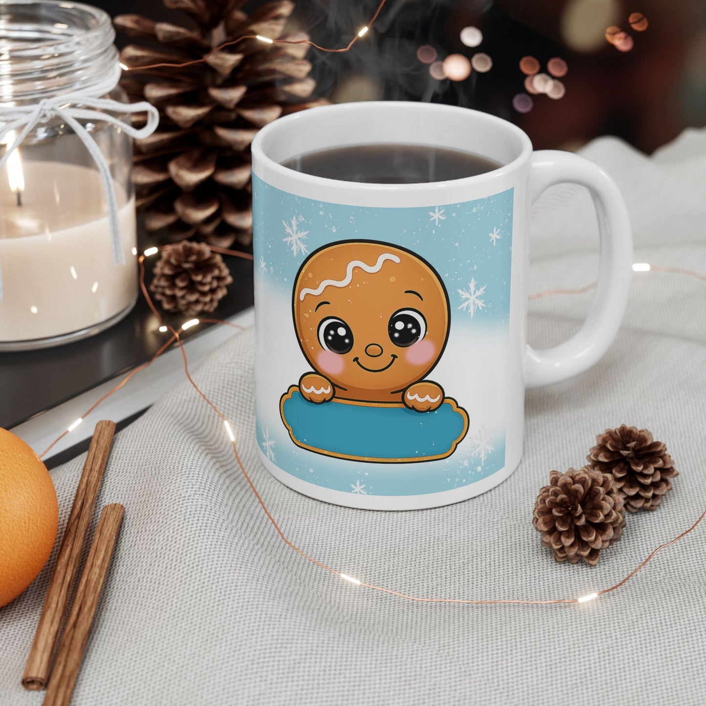 Gingerbread Baby Christmas Mug –Personalized