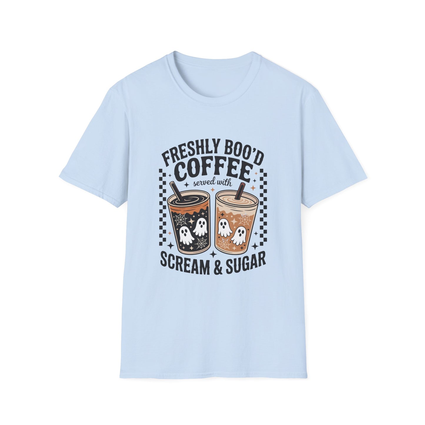 Halloween Coffee T-Shirt, Perfect for Fall, Boo'd Coffee Tee, Spooky Gifts for Coffee Lovers, Unisex Graphic Shirt
