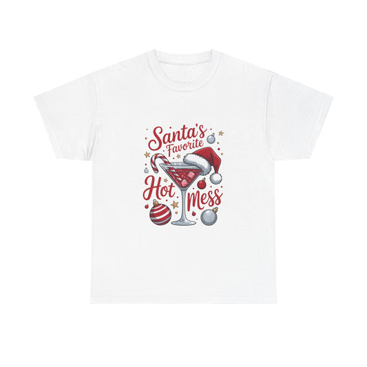 Christmas Santa's Favorite Hot Mess Tee