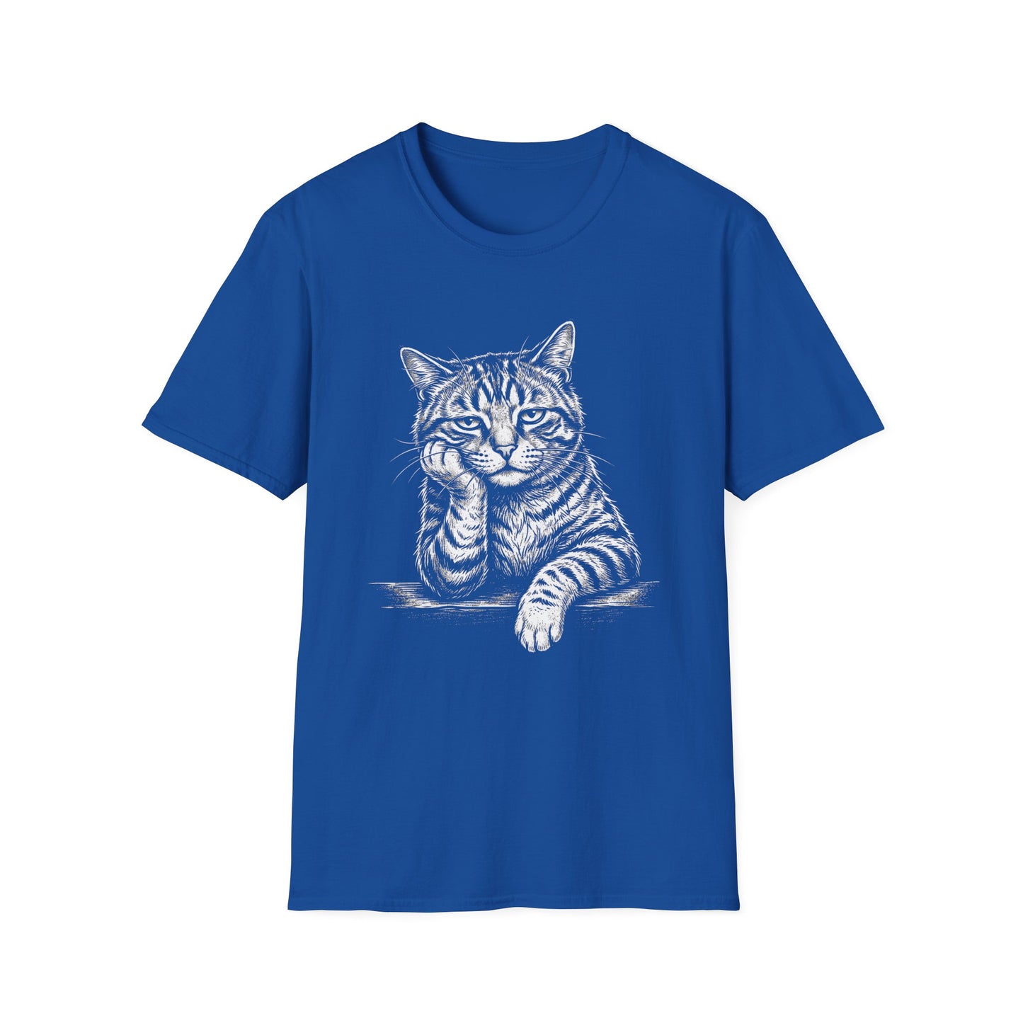 Pensive Tabby Cat T-Shirt