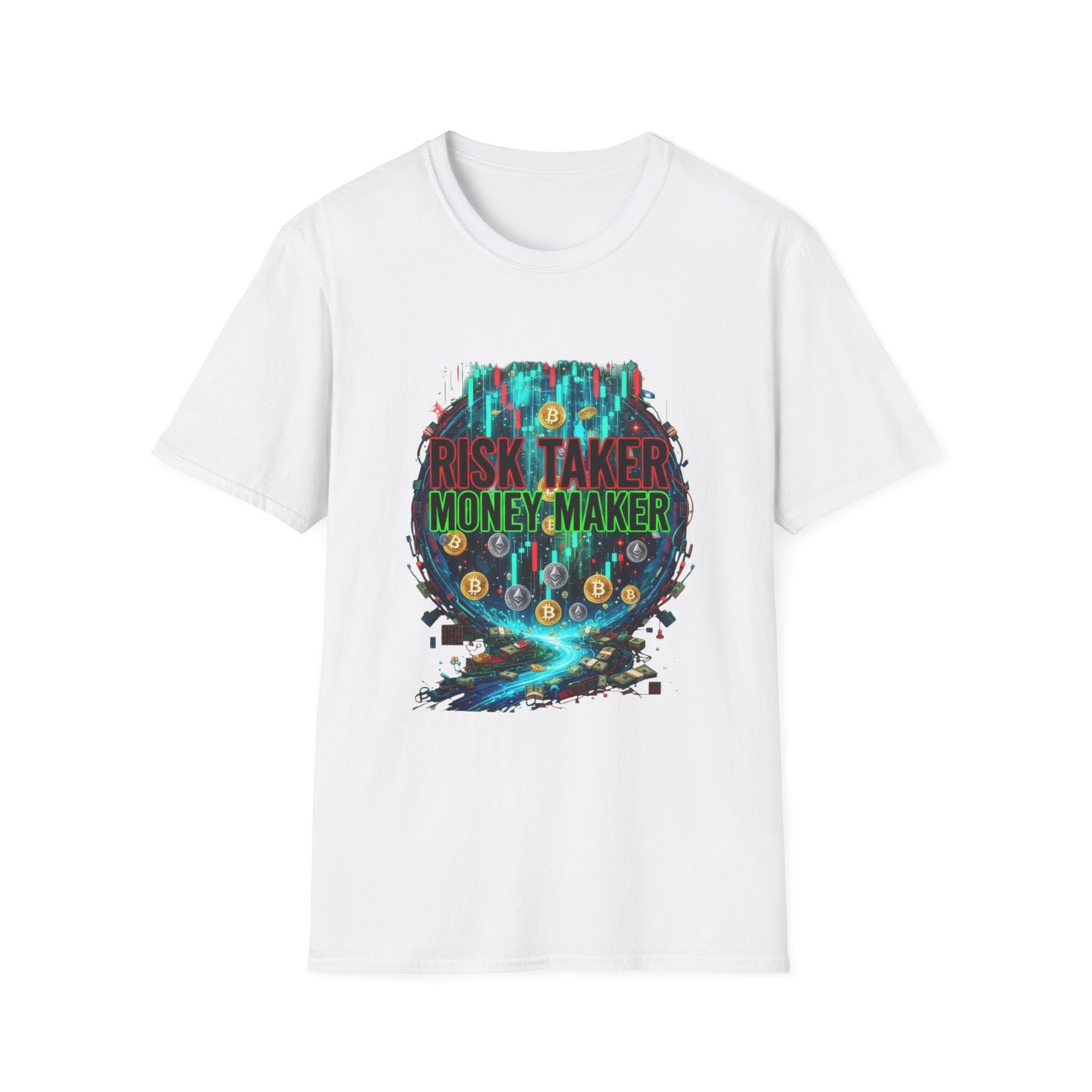 Risk Taker Money Maker T-Shirt — Crypto & Investment Graphic Tee