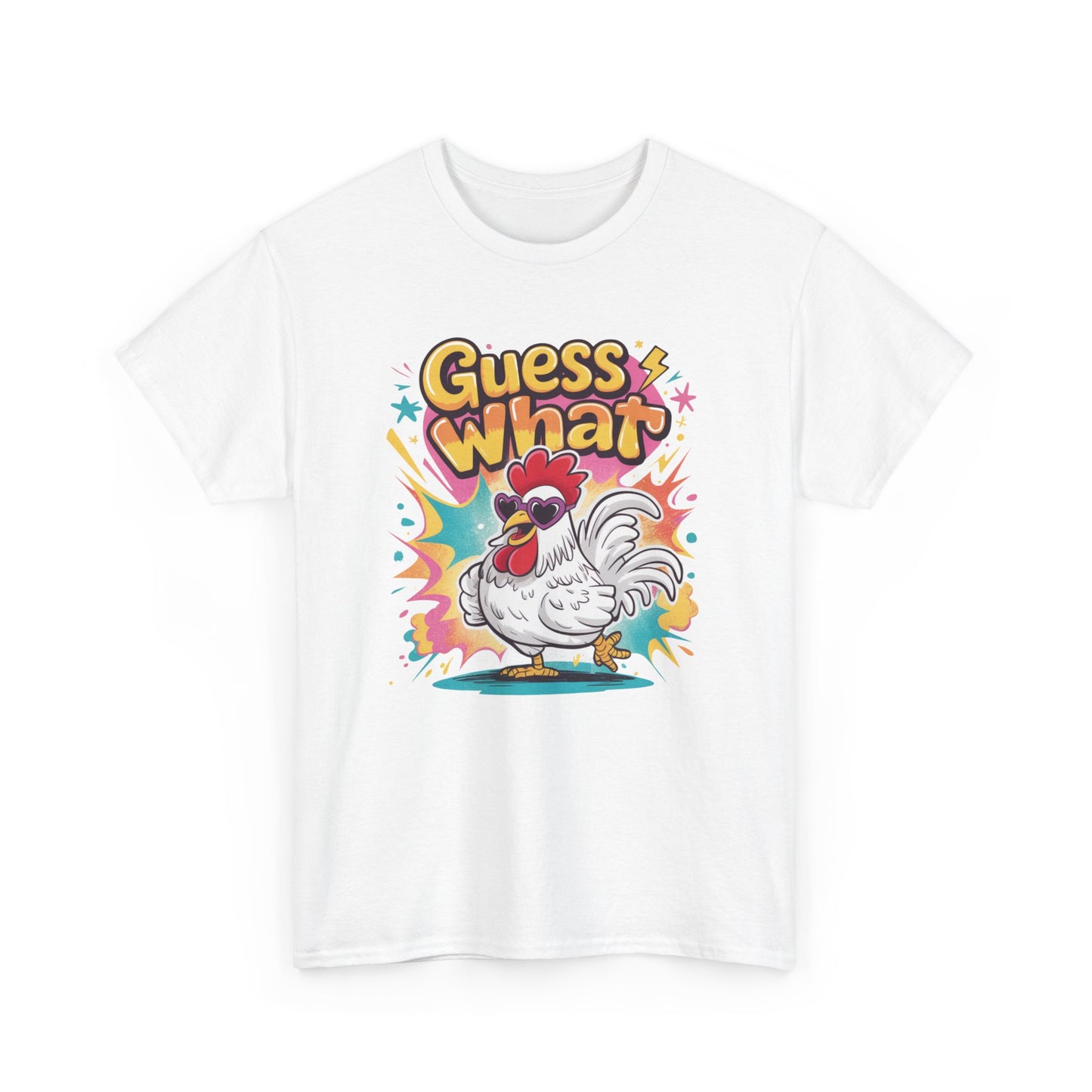Guess What? Chicken Butt T-Shirt — Funny Retro Chicken Graphic Tee