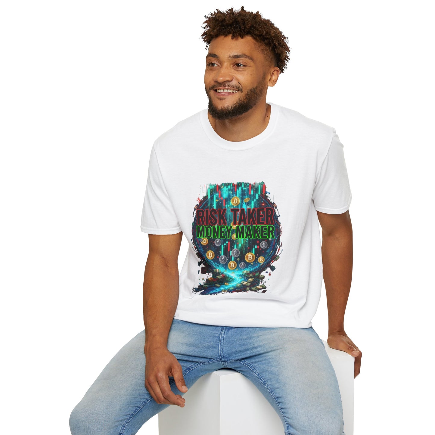 Risk Taker Money Maker T-Shirt — Crypto & Investment Graphic Tee