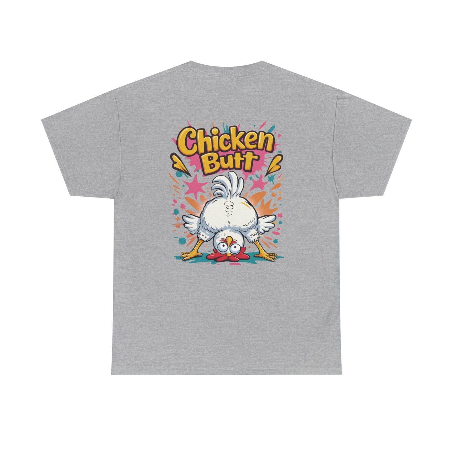 Guess What? Chicken Butt T-Shirt — Funny Retro Chicken Graphic Tee