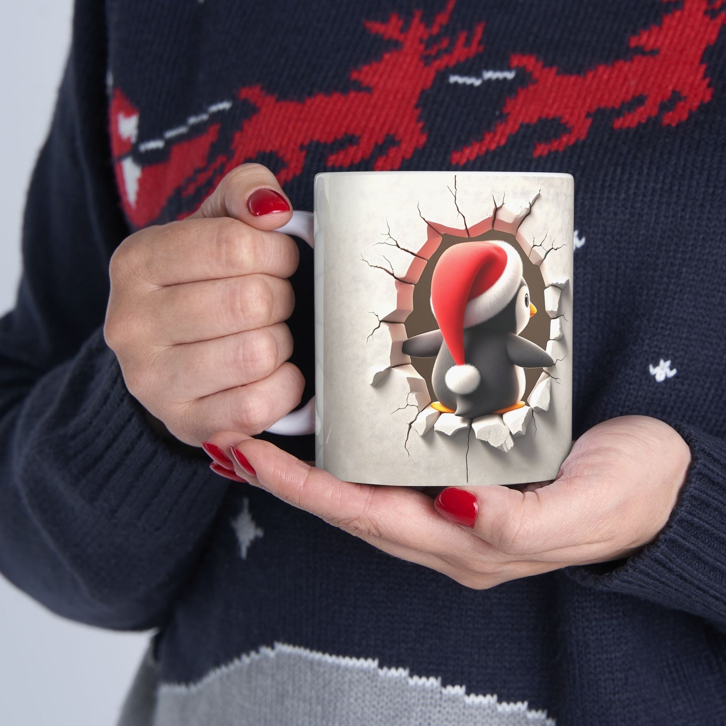Christmas Penguin Ceramic Mug