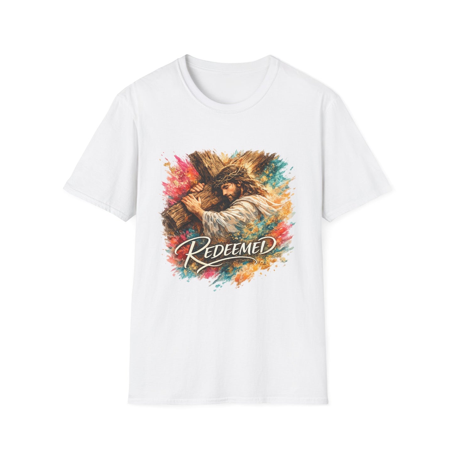 Redeemed Jesus T-Shirt — Colorful Faith Graphic Tee