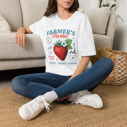 Farmer's Market Strawberry  Vintage Tee