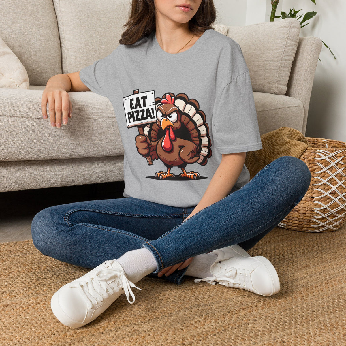 Eat Pizza Turkey Thanksgiving T-Shirt
