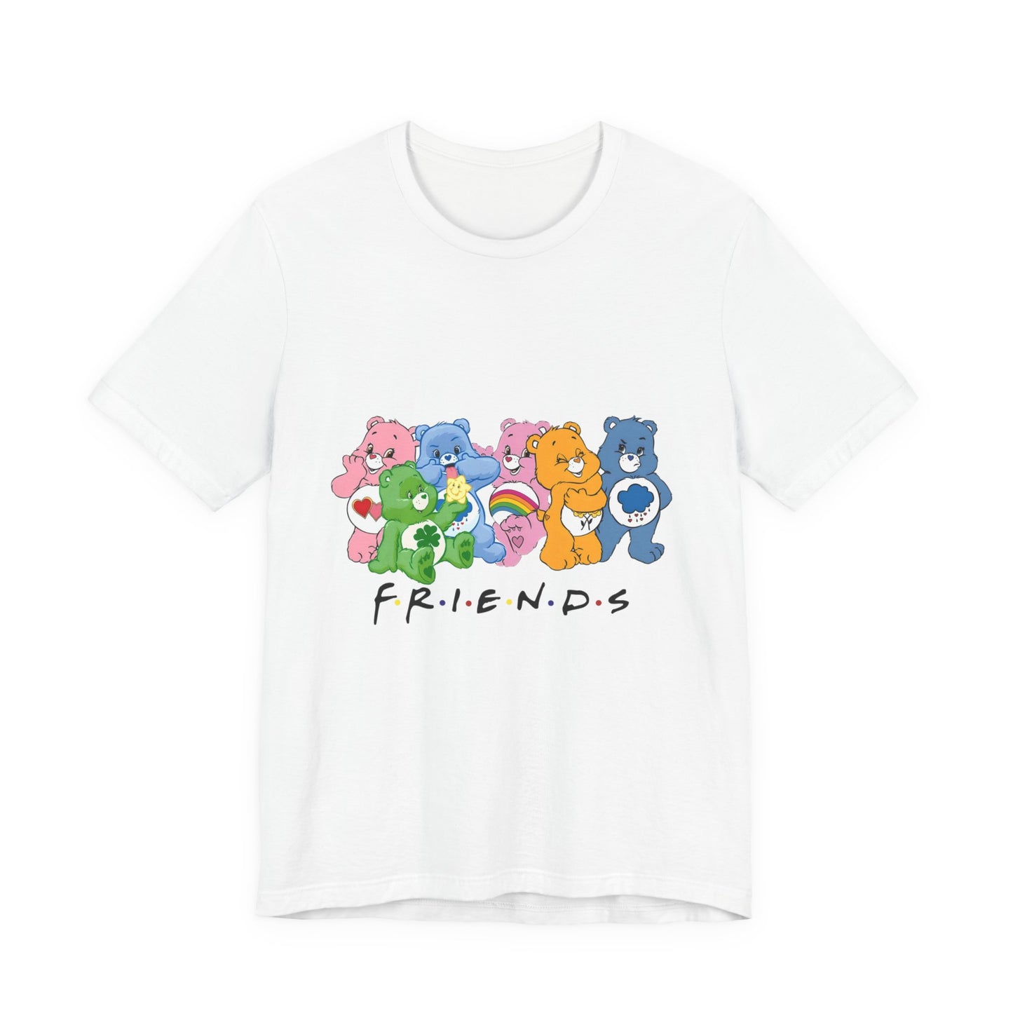 Retro Rainbow Care Bears "F.R.I.E.N.D.S" Shirt