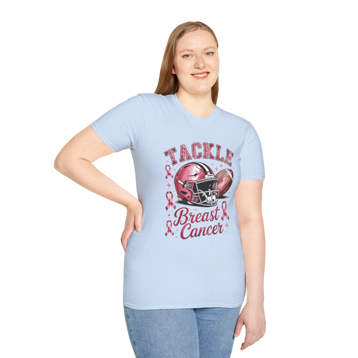 Pink Tackle Breast Cancer Tee
