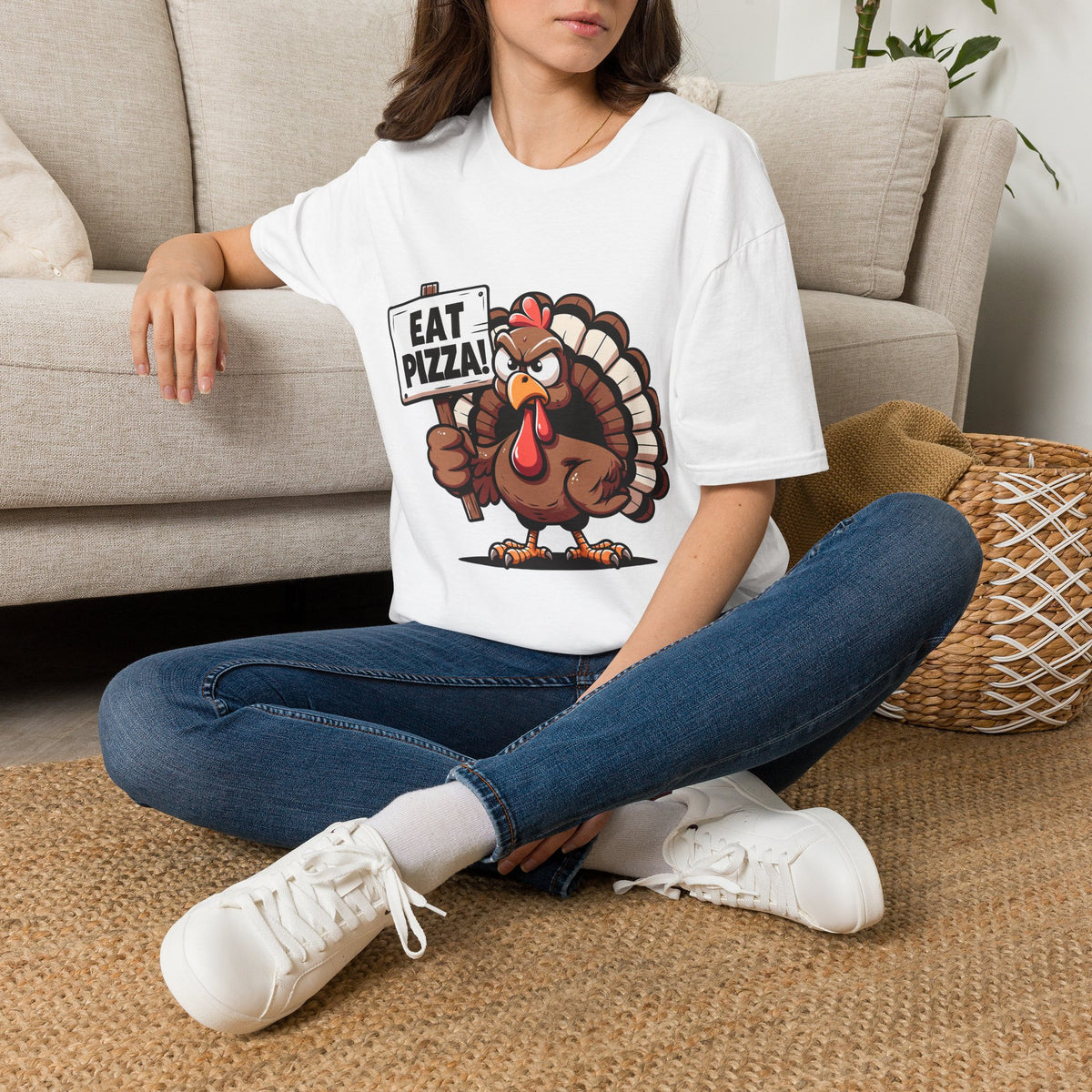 Eat Pizza Turkey Thanksgiving T-Shirt