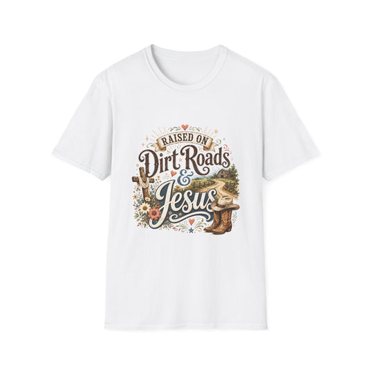 Raised on Dirt Roads & Jesus T‑Shirt