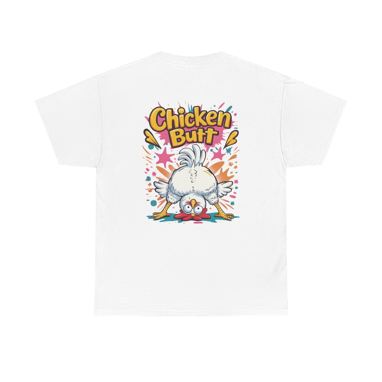 Guess What? Chicken Butt T-Shirt — Funny Retro Chicken Graphic Tee