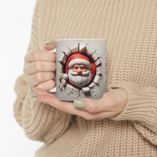 Santa Cracks Ceramic Mug