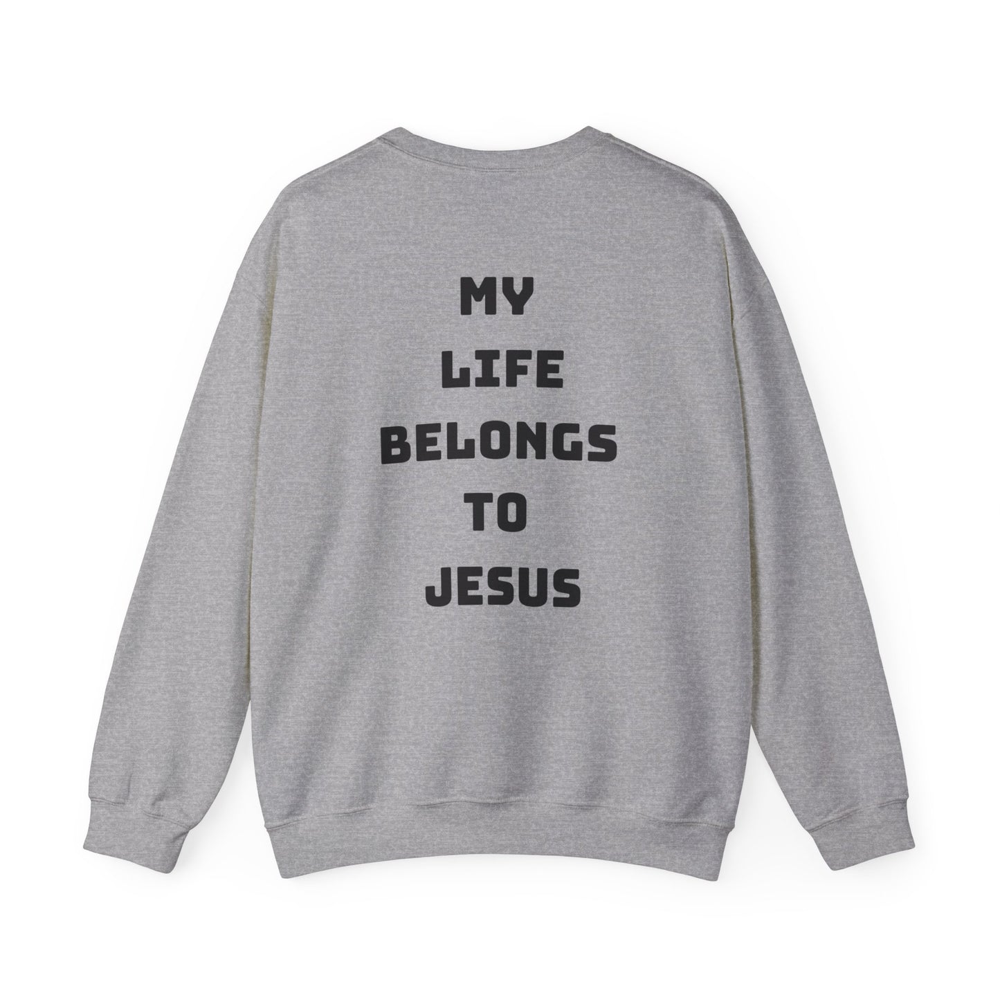 Christian Lion Sweatshirt – 'My Life Belongs to Jesus'