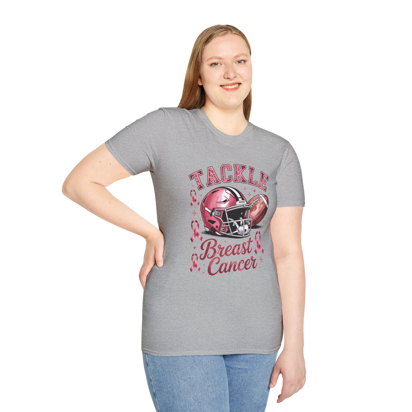 Pink Tackle Breast Cancer Tee