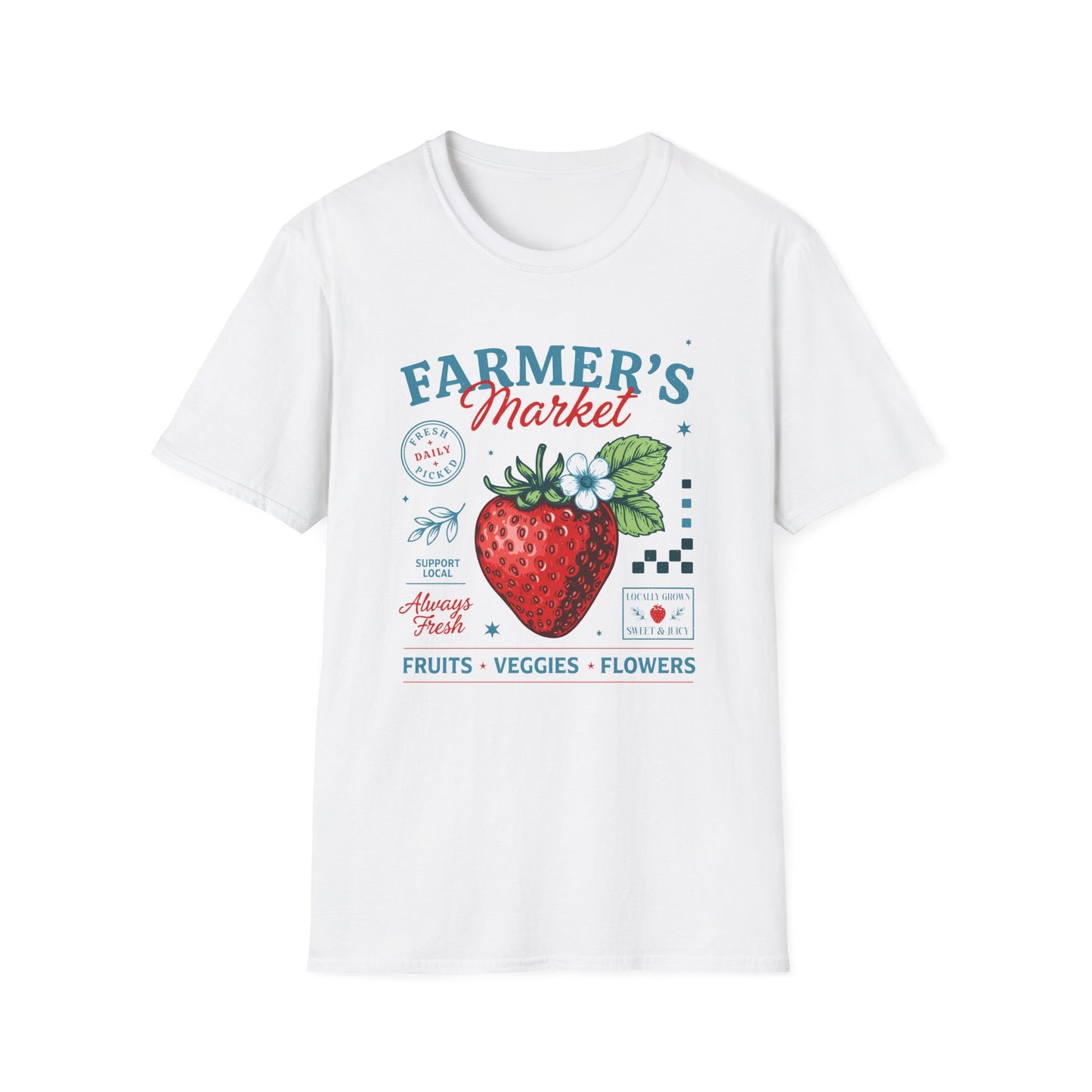 Farmer's Market Strawberry  Vintage Tee