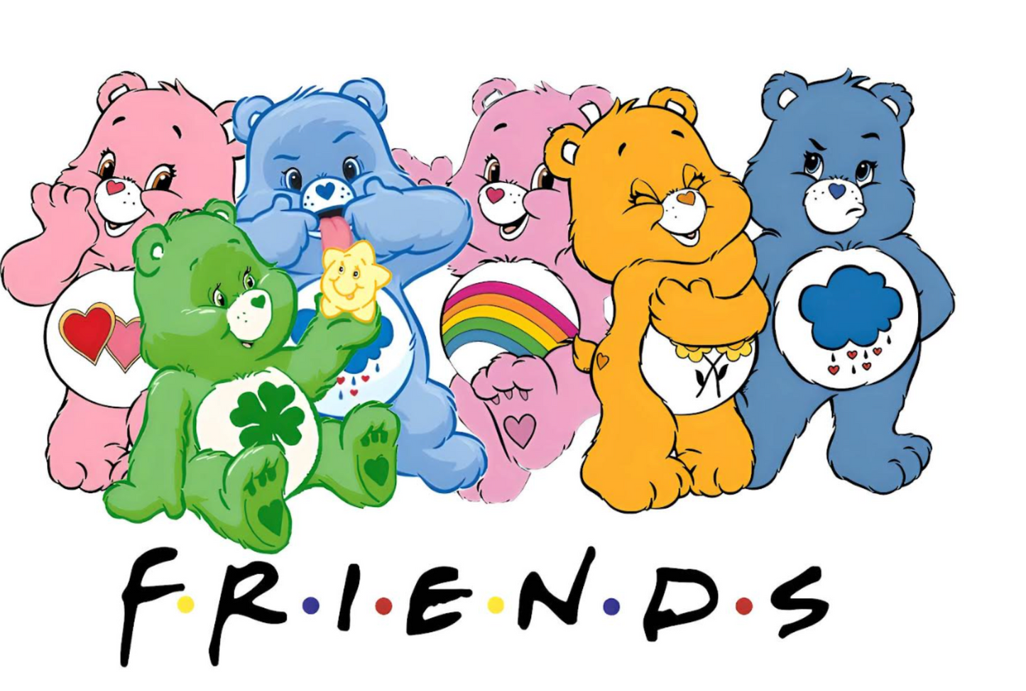 Friends Care Bears Funny T-shirt