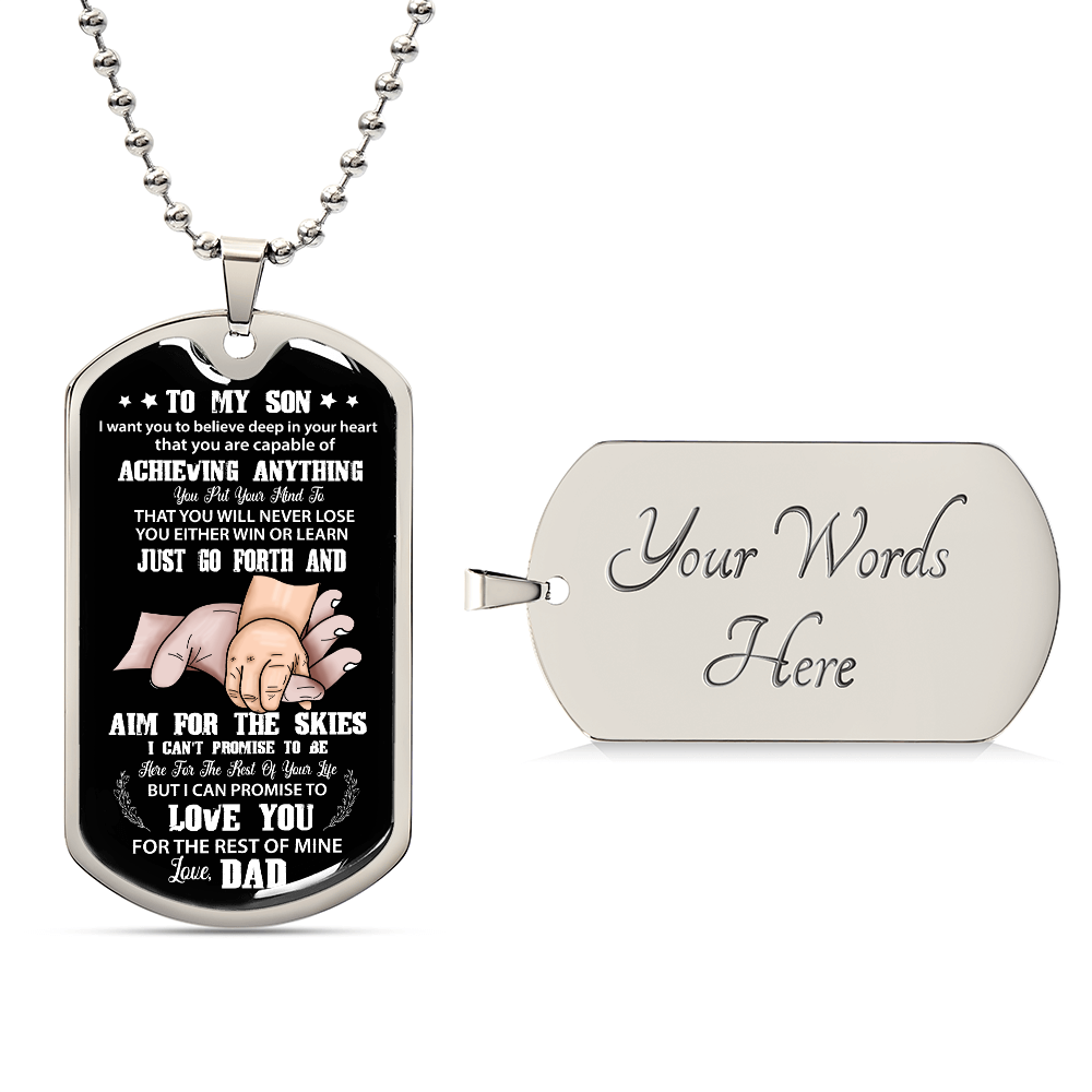 To My Son Personalized Dog Tag from Dad
