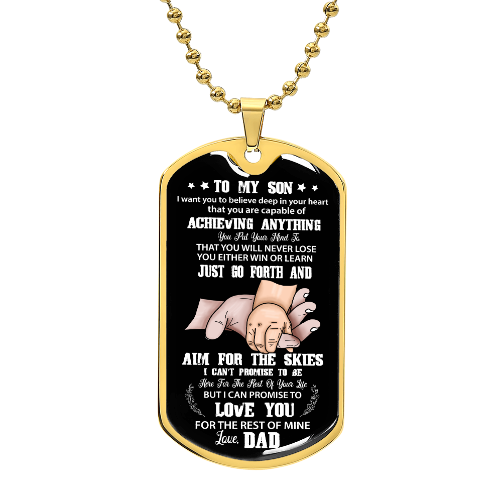 To My Son Personalized Dog Tag from Dad