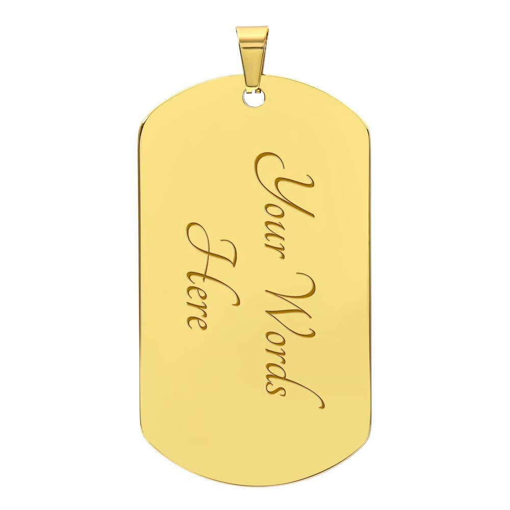 To My Son Personalized Dog Tag from Dad
